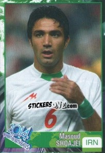 Sticker Masoud Shojaei (Javad Nekounam) - Kvalifikacije za svetsko fudbalsko prvenstvo 2014 - G.T.P.R School Shop