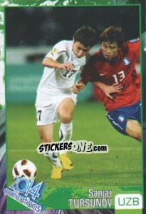 Sticker Sanzhar Tursunov - Kvalifikacije za svetsko fudbalsko prvenstvo 2014 - G.T.P.R School Shop
