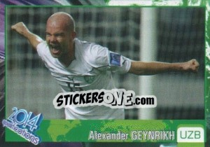 Sticker Aleksandr Geynrikh - Kvalifikacije za svetsko fudbalsko prvenstvo 2014 - G.T.P.R School Shop