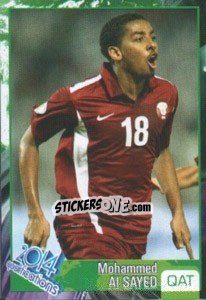 Sticker Mohammed Al Sayed - Kvalifikacije za svetsko fudbalsko prvenstvo 2014 - G.T.P.R School Shop