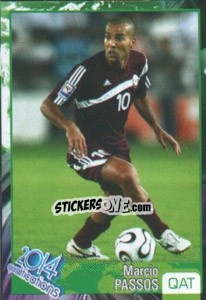 Sticker Marcio Passos - Kvalifikacije za svetsko fudbalsko prvenstvo 2014 n. 80 - G.T.P.R School Shop