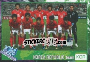 Sticker Team - Kvalifikacije za svetsko fudbalsko prvenstvo 2014 n. 81 - G.T.P.R School Shop