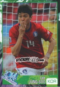 Sticker Lee Jung-Soo - Kvalifikacije za svetsko fudbalsko prvenstvo 2014 n. 82 - G.T.P.R School Shop