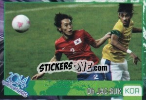 Sticker Oh Jae-Suk - Kvalifikacije za svetsko fudbalsko prvenstvo 2014 n. 86 - G.T.P.R School Shop