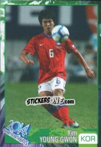 Sticker Kim Young-Gwon - Kvalifikacije za svetsko fudbalsko prvenstvo 2014 n. 87 - G.T.P.R School Shop