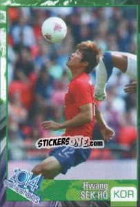 Sticker Hwang Seok-Ho - Kvalifikacije za svetsko fudbalsko prvenstvo 2014 n. 89 - G.T.P.R School Shop