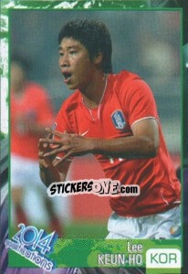 Sticker Lee Keun-Ho - Kvalifikacije za svetsko fudbalsko prvenstvo 2014 n. 90 - G.T.P.R School Shop