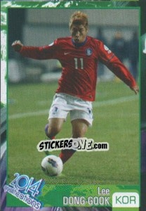 Sticker Lee Dong-Gook - Kvalifikacije za svetsko fudbalsko prvenstvo 2014 n. 91 - G.T.P.R School Shop