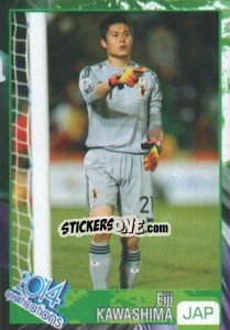 Sticker Eiji Kawashima - Kvalifikacije za svetsko fudbalsko prvenstvo 2014 n. 99 - G.T.P.R School Shop