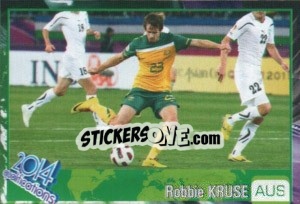 Sticker Robbie Kruse - Kvalifikacije za svetsko fudbalsko prvenstvo 2014 n. 113 - G.T.P.R School Shop
