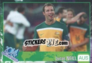 Sticker Lucas Neill - Kvalifikacije za svetsko fudbalsko prvenstvo 2014 n. 115 - G.T.P.R School Shop