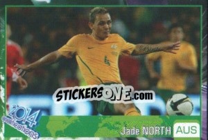Sticker Jade North - Kvalifikacije za svetsko fudbalsko prvenstvo 2014 - G.T.P.R School Shop