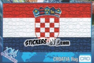 Sticker Flag - Kvalifikacije za svetsko fudbalsko prvenstvo 2014 n. 121 - G.T.P.R School Shop
