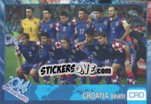 Sticker Team - Kvalifikacije za svetsko fudbalsko prvenstvo 2014 n. 127 - G.T.P.R School Shop