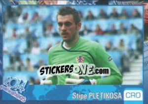 Sticker Stipe Pletikosa - Kvalifikacije za svetsko fudbalsko prvenstvo 2014 - G.T.P.R School Shop