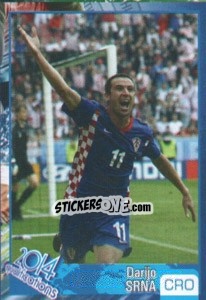 Sticker Darijo Srna - Kvalifikacije za svetsko fudbalsko prvenstvo 2014 n. 131 - G.T.P.R School Shop