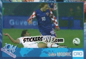 Sticker Luka Modric - Kvalifikacije za svetsko fudbalsko prvenstvo 2014 n. 134 - G.T.P.R School Shop