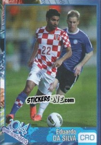 Sticker Eduardo da Silva - Kvalifikacije za svetsko fudbalsko prvenstvo 2014 n. 135 - G.T.P.R School Shop