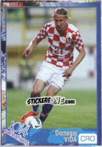 Sticker Domagoj Vida - Kvalifikacije za svetsko fudbalsko prvenstvo 2014 n. 138 - G.T.P.R School Shop