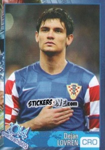 Sticker Dejan Lovren - Kvalifikacije za svetsko fudbalsko prvenstvo 2014 n. 143 - G.T.P.R School Shop