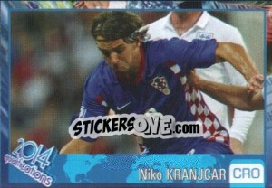 Sticker Niko Kranjcar - Kvalifikacije za svetsko fudbalsko prvenstvo 2014 - G.T.P.R School Shop