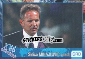 Sticker Sinisa Mihajlovic - Kvalifikacije za svetsko fudbalsko prvenstvo 2014 - G.T.P.R School Shop