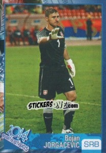 Sticker Bojan Jorgacevic - Kvalifikacije za svetsko fudbalsko prvenstvo 2014 - G.T.P.R School Shop