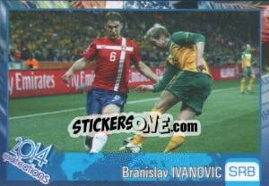 Sticker Branislav Ivanovic - Kvalifikacije za svetsko fudbalsko prvenstvo 2014 n. 152 - G.T.P.R School Shop