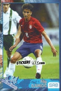 Sticker Filip Djordjevic - Kvalifikacije za svetsko fudbalsko prvenstvo 2014 n. 163 - G.T.P.R School Shop