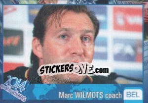 Sticker Marc Wilmots - Kvalifikacije za svetsko fudbalsko prvenstvo 2014 - G.T.P.R School Shop