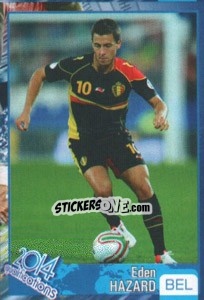Sticker Eden Hazard - Kvalifikacije za svetsko fudbalsko prvenstvo 2014 n. 176 - G.T.P.R School Shop