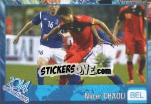 Sticker Nacer Chadli - Kvalifikacije za svetsko fudbalsko prvenstvo 2014 - G.T.P.R School Shop