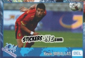 Sticker Kevin Mirallas - Kvalifikacije za svetsko fudbalsko prvenstvo 2014 n. 187 - G.T.P.R School Shop