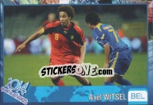Sticker Axel Witsel - Kvalifikacije za svetsko fudbalsko prvenstvo 2014 n. 188 - G.T.P.R School Shop