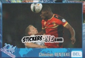 Sticker Christian Benteke - Kvalifikacije za svetsko fudbalsko prvenstvo 2014 - G.T.P.R School Shop