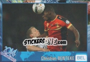 Sticker Christian Benteke - Kvalifikacije za svetsko fudbalsko prvenstvo 2014 n. 189 - G.T.P.R School Shop