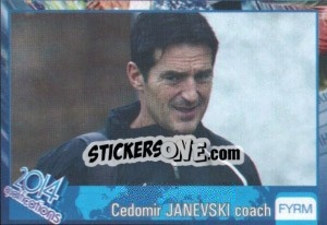 Sticker Cedomir Janevski - Kvalifikacije za svetsko fudbalsko prvenstvo 2014 - G.T.P.R School Shop
