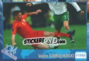 Sticker Velice Sumulikoski - Kvalifikacije za svetsko fudbalsko prvenstvo 2014 - G.T.P.R School Shop