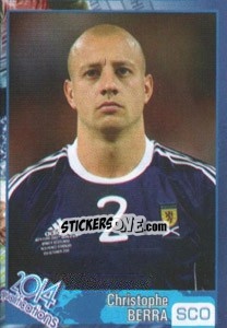 Cromo Christophe Berra (Alan Hutton) - Kvalifikacije za svetsko fudbalsko prvenstvo 2014 - G.T.P.R School Shop