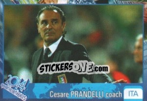 Sticker Cesare Prandelli - Kvalifikacije za svetsko fudbalsko prvenstvo 2014 - G.T.P.R School Shop