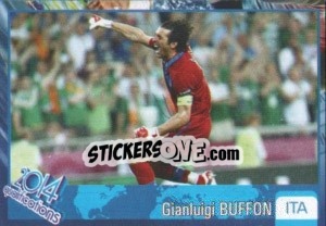 Sticker Gianluigi Buffon - Kvalifikacije za svetsko fudbalsko prvenstvo 2014 n. 229 - G.T.P.R School Shop