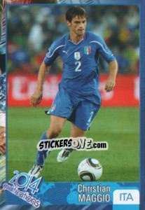 Sticker Christian Maggio - Kvalifikacije za svetsko fudbalsko prvenstvo 2014 - G.T.P.R School Shop