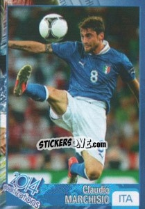 Sticker Claudio Marchisio - Kvalifikacije za svetsko fudbalsko prvenstvo 2014 - G.T.P.R School Shop