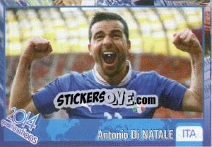Sticker Antonio Di Natale - Kvalifikacije za svetsko fudbalsko prvenstvo 2014 - G.T.P.R School Shop