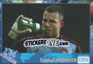Sticker Stephan Andersen - Kvalifikacije za svetsko fudbalsko prvenstvo 2014 n. 250 - G.T.P.R School Shop