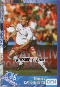 Sticker Thomas Kahlenberg - Kvalifikacije za svetsko fudbalsko prvenstvo 2014 n. 252 - G.T.P.R School Shop