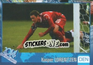 Sticker Kasper Lorentzen - Kvalifikacije za svetsko fudbalsko prvenstvo 2014 - G.T.P.R School Shop