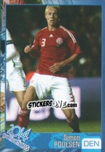 Sticker Simon Poulsen (Simon Kjaer) - Kvalifikacije za svetsko fudbalsko prvenstvo 2014 - G.T.P.R School Shop