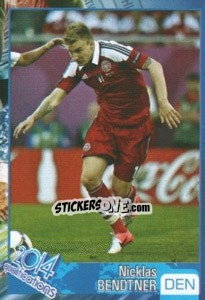 Sticker Nicklas Bendtner - Kvalifikacije za svetsko fudbalsko prvenstvo 2014 n. 267 - G.T.P.R School Shop