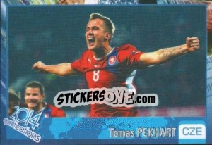 Sticker Tomas Pekhart - Kvalifikacije za svetsko fudbalsko prvenstvo 2014 - G.T.P.R School Shop